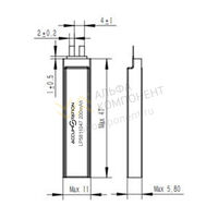 Фото AS5811047 4.2V 200mAh Li-pol