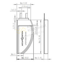 Фото AS2410020 4.35V 30mAh Li-pol