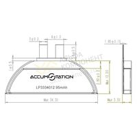Фото AS3334012 4.35V 95mAh Li-pol