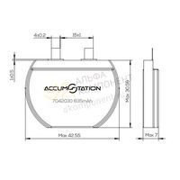 Фото AS7042030 4.2V 835mAh Li-pol