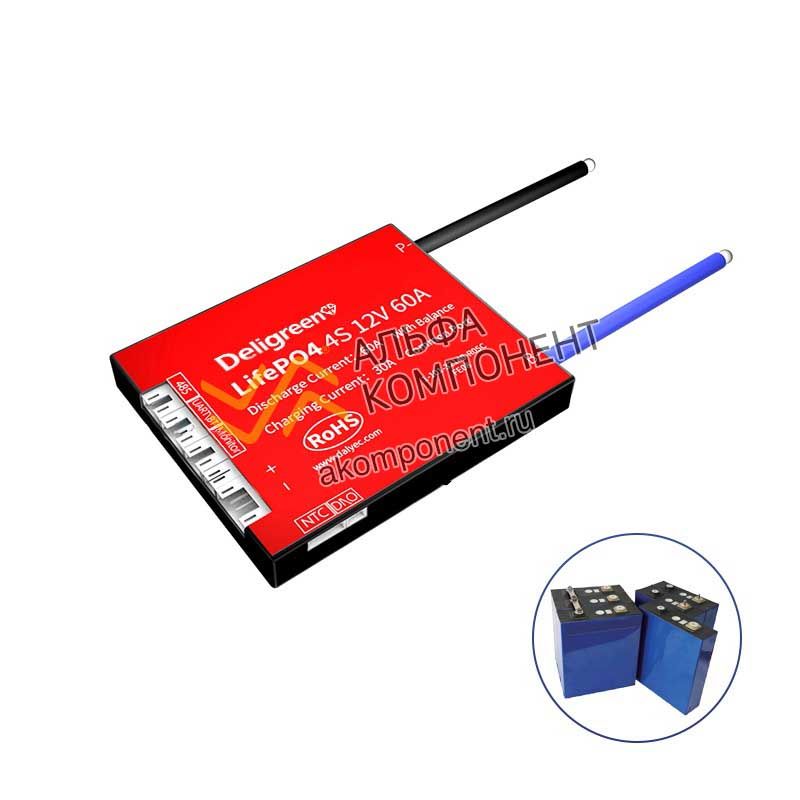 Фото Deligreen, LiFePO4, Smart, BMS, 4S, 30A, 40A, 60A (Умная BMS)